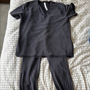 Lululemon Athletica Black Ribbed Set